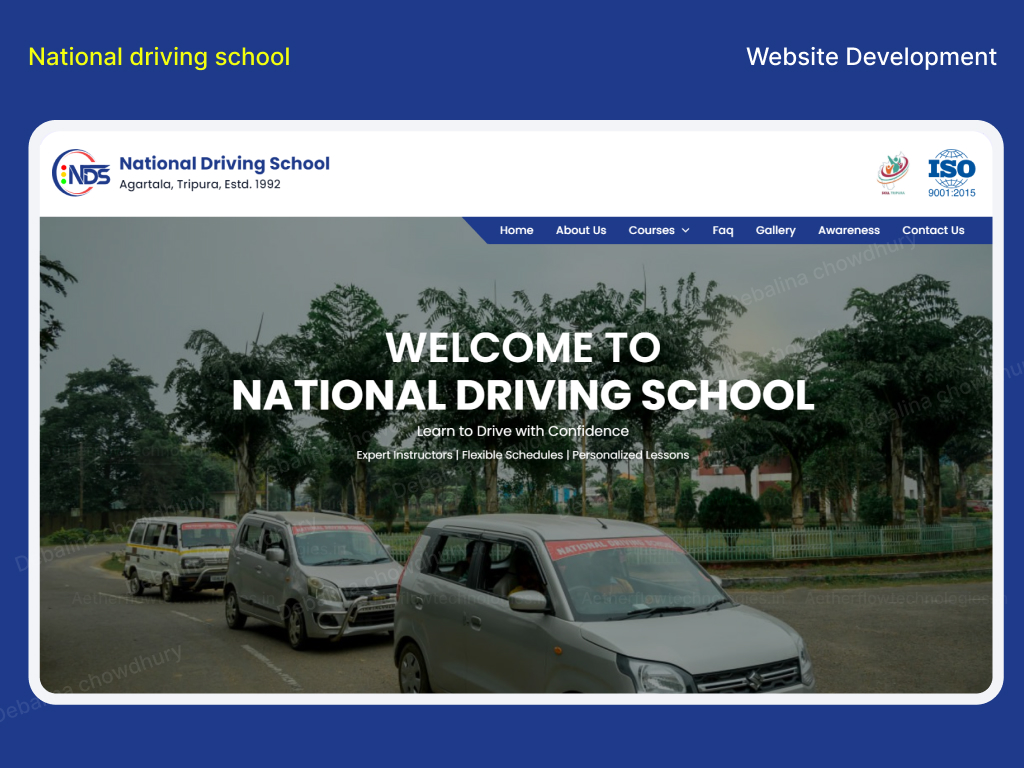 National driving school Portfolio