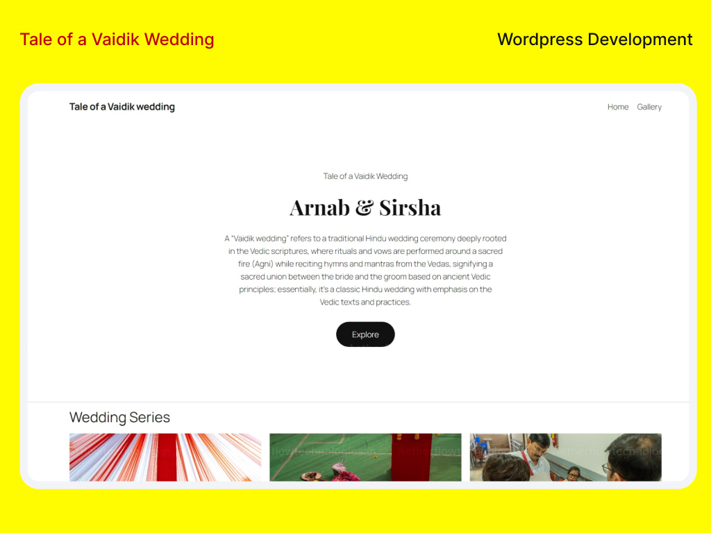 Tales of vaidik wedding Portfolio